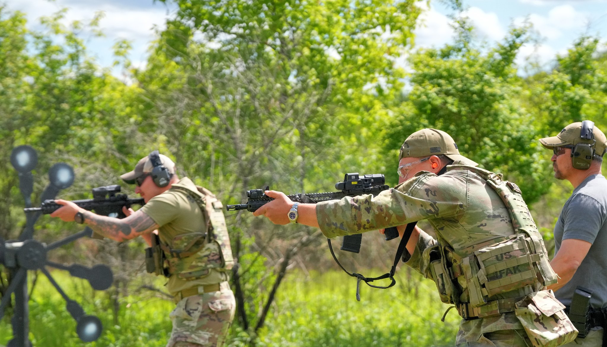 Tactical rifle training — outdoor range